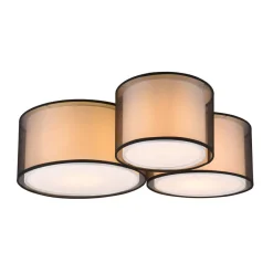 Trio Lighting Burton taklampe, 65x55cm, tre lampeskjermer| Taklamper