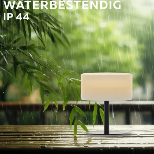 Calex LED-bordlampe, IP44, trekkbryter| Terrassebelysning