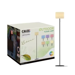 Calex LED-solcellegulvlampe, IP44, med trekkbryter| Solcellelamper