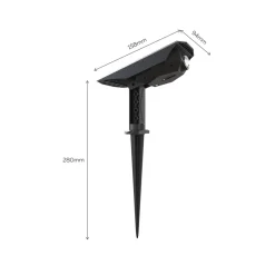 Calex LED-spot med jordspyd Padoa, 2-pak, svart Discount