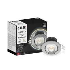 Calex Smart downlight Innfelt taklampe, stål| Smarthus Belysning|Downlights
