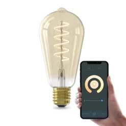 Calex Smart LED E27 7W ST64 1800 - 3000 K Glødetråd 2-pak| Smarthus Lyspærer