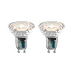 Calex Smart LED-reflektorpære GU10 4,9W 2200-4000K 2stk| Gu10 Pærer|Dimbar Led-Pære