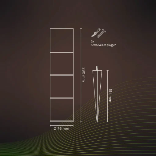 Calex Smart Outdoor Gardenpost RGBW sokkellampe