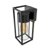 Calex utendørs vegglampe, bunnuttak, aluminium, svart| Vegglamper Utendørs