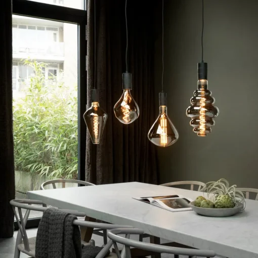 Calex Vienna LED-pære E27 6W dim 1 800 K titan| Dimbar Led-Pære|Dimbar Led-Pære
