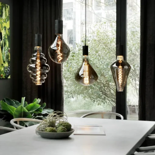 Calex Vienna LED-pære E27 6W dim 1 800 K titan| Dimbar Led-Pære|Dimbar Led-Pære