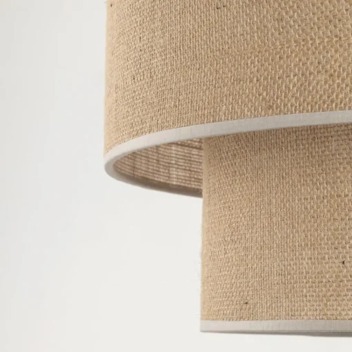 TK Lighting Calisto gulvlampe, jute, sylinder, naturbrun, høyde 155 cm| Gulvlamper