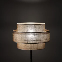 TK Lighting Calisto gulvlampe, jute, sylinder, naturbrun, høyde 155 cm| Gulvlamper