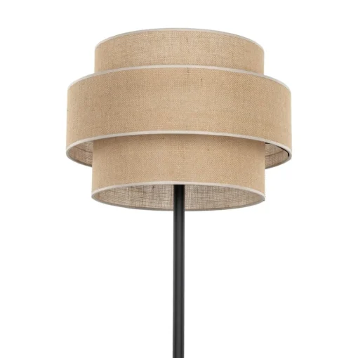 TK Lighting Calisto gulvlampe, jute, sylinder, naturbrun, høyde 155 cm| Gulvlamper