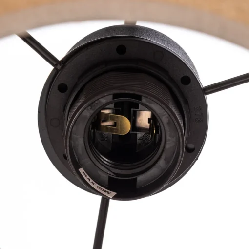 TK Lighting Calisto vegglampe, jute, naturbrun, bryter Sale