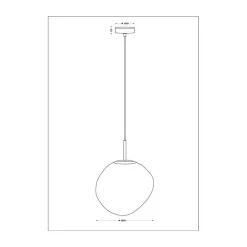 Eco-Light Canopus hengelampe, fiolett, Ø 36 cm, glass, E27 Sale