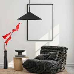 Eko-Light Capital hengelampe, svart, 1 lyskilde, Ø 60 cm, GX53 Best