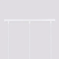 SOLLUX LIGHTING Carbon pendellampe, hvit, lengde 45 cm, aluminium, 3 lyskilder. Best