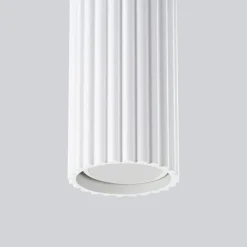 SOLLUX LIGHTING Carbon pendellampe, hvit, lengde 45 cm, aluminium, 3 lyskilder. Best