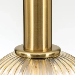 ORION Carneval pendellampe, antikk messing/amber, Ø 14 cm, glass| Pendellamper