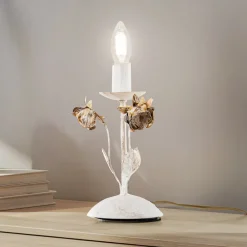 ONLI Carolina bordlampe, elfenbensfarget, 1 lyskilde, jern| Bordlamper