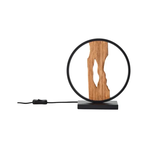 Brilliant Chaumont LED-bordlampe, lengde 25,8 cm, svart/tre lysfarget| Bordlamper