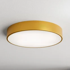TEMAR LIGHTING Cleo 500 taklampe, gull, sensor, IP54, Ø 50 cm, metall| Taklamper
