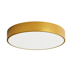 TEMAR LIGHTING Cleo 500 taklampe, gull, sensor, IP54, Ø 50 cm, metall| Taklamper