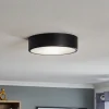 TEMAR LIGHTING Cleo 300 taklampe, svart, sensor, IP20, Ø 30 cm, metall New