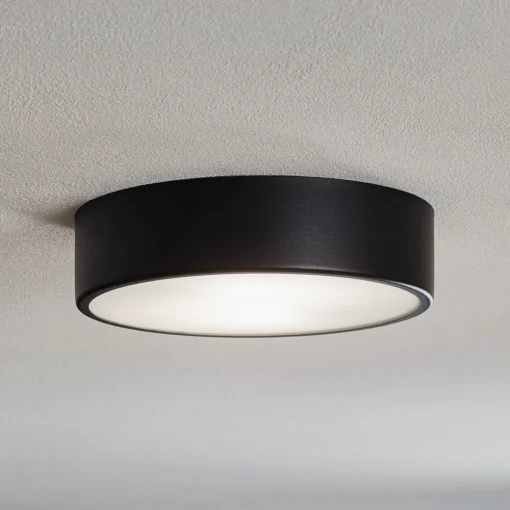 TEMAR LIGHTING Cleo 300 taklampe, svart, sensor, IP20, Ø 30 cm, metall New