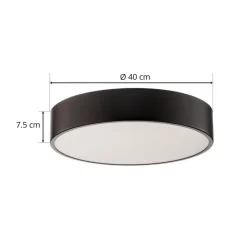 TEMAR LIGHTING Cleo 400 taklampe, svart, sensor, IP20, Ø 40 cm, metall| Design- Og Hotellbelysning|Taklamper