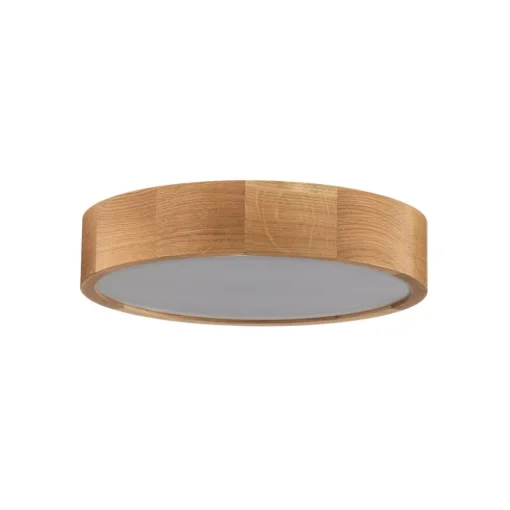 TEMAR LIGHTING Cleo DR375 taklampe, IP54, Ø 37,5 cm, eiketre, E27| Design- Og Hotellbelysning|Taklamper