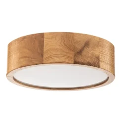 TEMAR LIGHTING Cleo DR275 taklampe, IP54, Ø 27,5 cm, eiketre, E27| Design- Og Hotellbelysning|Taklamper