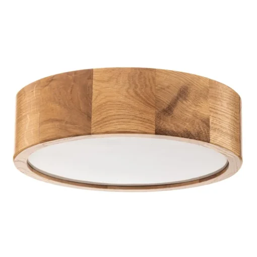 TEMAR LIGHTING Cleo DR275 taklampe, IP54, Ø 27,5 cm, eiketre, E27| Design- Og Hotellbelysning|Taklamper