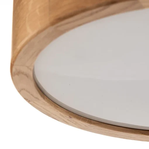 TEMAR LIGHTING Cleo DR275 taklampe, IP54, Ø 27,5 cm, eiketre, E27| Design- Og Hotellbelysning|Taklamper