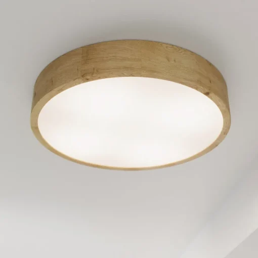 TEMAR LIGHTING Cleo taklampe, Ø 48 cm, 4 lyskilder, eik, E27| Design- Og Hotellbelysning|Taklamper