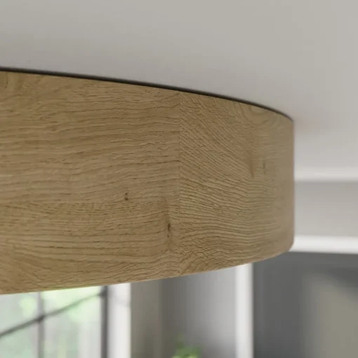 TEMAR LIGHTING Cleo taklampe, Ø 48 cm, 4 lyskilder, eik, E27| Design- Og Hotellbelysning|Taklamper
