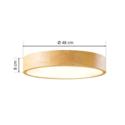 TEMAR LIGHTING Cleo taklampe, Ø 48 cm, 4 lyskilder, eik, E27| Design- Og Hotellbelysning|Taklamper