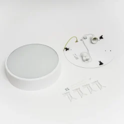 TEMAR LIGHTING Cleo taklampe, Ø 30 cm, IP20, hvit, metall, E27| Design- Og Hotellbelysning|Taklamper