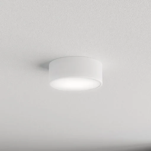 TEMAR LIGHTING Cleo taklampe, Ø 20 cm, IP54, hvit, metall, E27| Taklamper