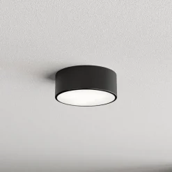 TEMAR LIGHTING Cleo taklampe, Ø 20 cm, IP54, svart, metall, E27 New