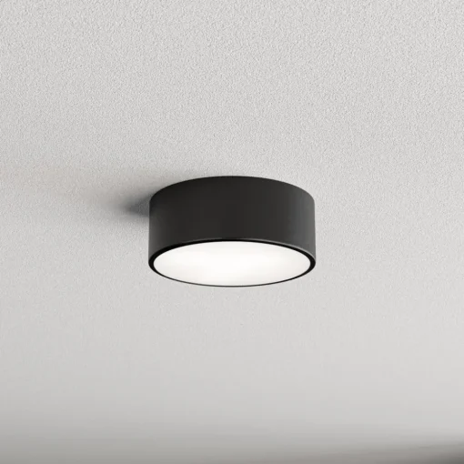 TEMAR LIGHTING Cleo taklampe, Ø 20 cm, IP54, svart, metall, E27 New