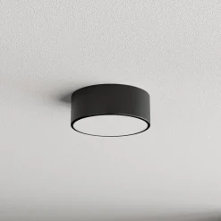 TEMAR LIGHTING Cleo taklampe, Ø 20 cm, IP54, svart, metall, E27 New