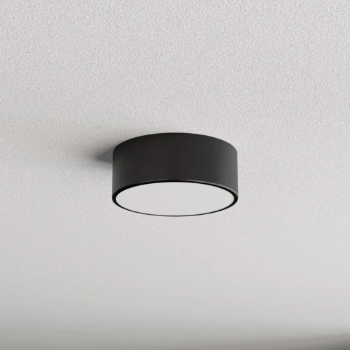 TEMAR LIGHTING Cleo taklampe, Ø 20 cm, IP54, svart, metall, E27 New