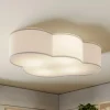 TK Lighting Cloud taklampe, hvit, tekstil, lengde 62 cm, E27, 4 lyskilder. Hot