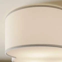 TK Lighting Cloud taklampe, hvit, tekstil, lengde 62 cm, E27, 4 lyskilder. Hot