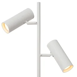 Lucide Club gulvlampe, justerbar, hvit, metall, 140 cm, GU10