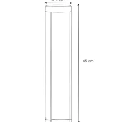 Lucide Combo sylinderformet LED-sokkelbelysning, 45 cm| Kommersiell Utebelysning|Sokkellamper