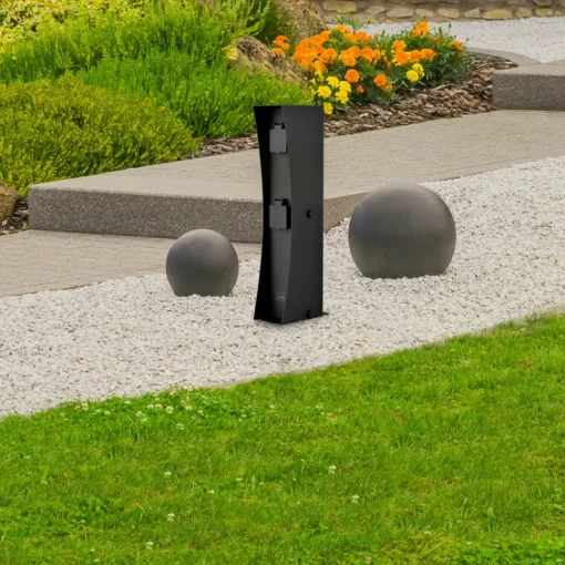 Ledino Connect D2 stikkontaktsøyle, svart