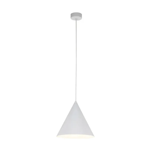 TK Lighting Cono pendellampe, hvit, Ø 25 cm, stål, enkeltlys| Pendellamper
