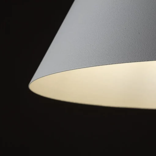 TK Lighting Cono pendellampe, hvit, Ø 25 cm, stål, enkeltlys| Pendellamper