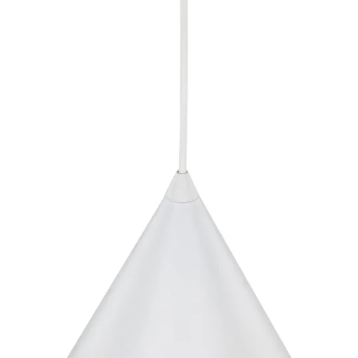 TK Lighting Cono pendellampe, hvit, Ø 25 cm, stål, enkeltlys| Pendellamper