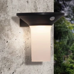 EGLO Corbezzola utendørs LED-vegglampe, svart, sensor| Solcellelamper Med Sensor|Vegglamper Med Sensor