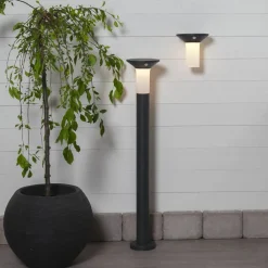 EGLO Corbezzola utendørs LED-vegglampe, svart, sensor| Solcellelamper Med Sensor|Vegglamper Med Sensor